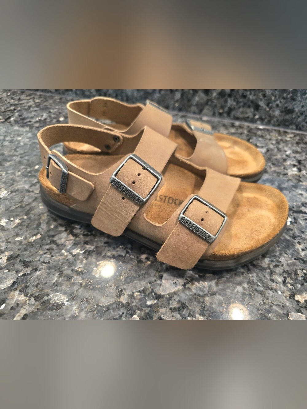 Birkenstock Milano Crosstown Sandal in Taupe - Picture 1 of 10